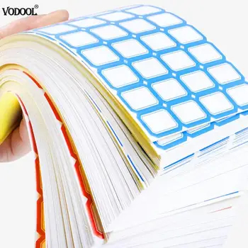 

2800pcs Self-Adhesive Label Paper Sticker blank label paper label Name Classify Blank Stickers Office School Stationery Supplies