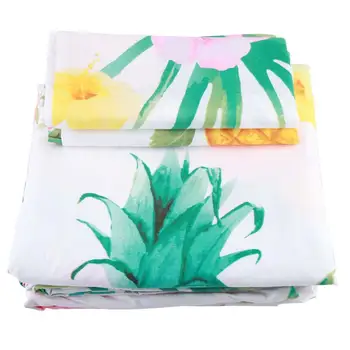 

Polyester Bedding Set 3 Pcs / Set Modern Style Pillowcase Fitted Sheet