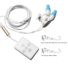 IPX8 водонепроницаемый 4 ГБ 8 ГБ MP3 плеер спортивный музыкальный плеер для плавания бег езда с наушниками FM радио задняя клипса