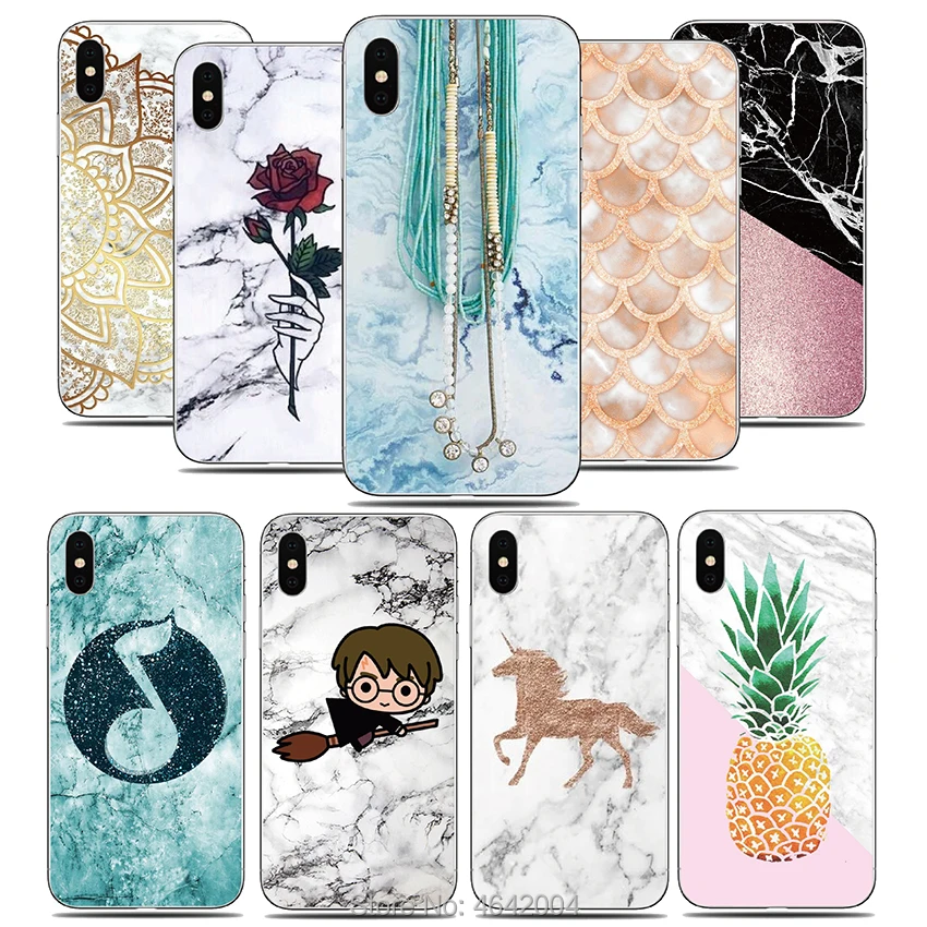 

For BQ Aquaris C X X2 Pro U2 lite V VS plus Silicone phone Case Marble print Pattern Soft TPU back Cover