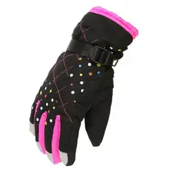 Женские повседневные Мягкие непромокаемые теплые велосипедные перчатки на открытом воздухе для катания на лыжах, спортивные перчатки в
