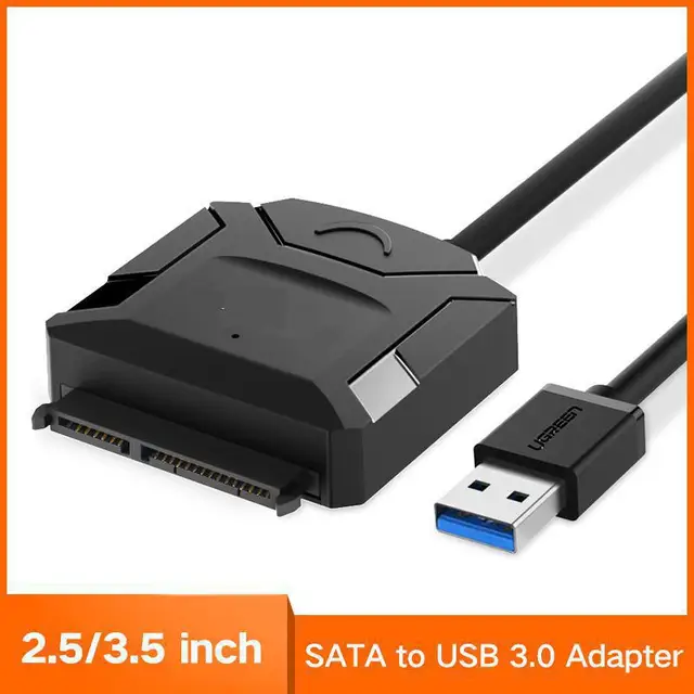Best Price Ugreen SATA to USB Adapter USB 3.0 2.0 to Sata 3 Cable Converter for 2.5 3.5 HDD SSD Hard Disk Drive USB Sata Adapter Best Price Ugreen SATA to USB Adapter USB 3.0 2.0 to Sata 3 Cable Converter for 2.5 3.5 HDD SSD Hard Disk Drive USB Sata Adapter