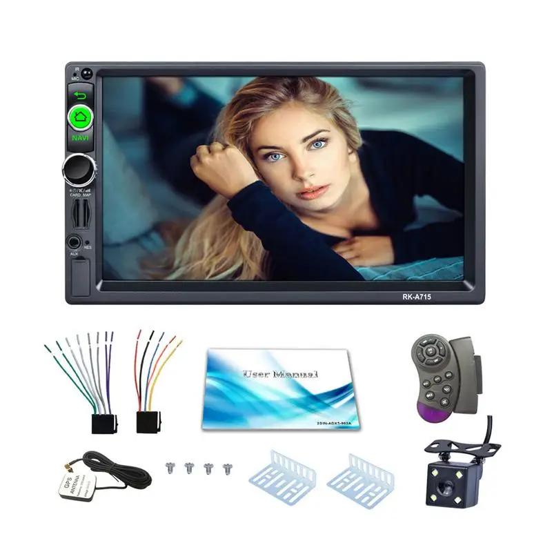Universal DC12V7 Inch 2DIN QUAD Core Android 7 1 GPS Navigator FM AM RDS font b