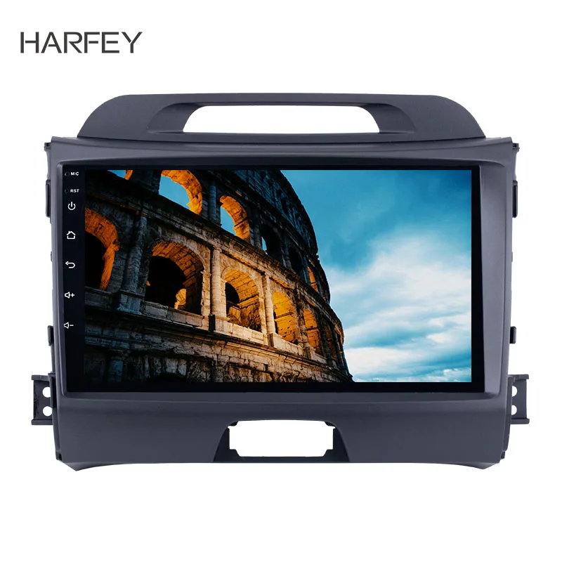 Harfey HD 1024*600 сенсорный радио Android 8,1 " для 2010- KIA Sportage с gps навигацией аудио Bluetooth USB Aux wifi