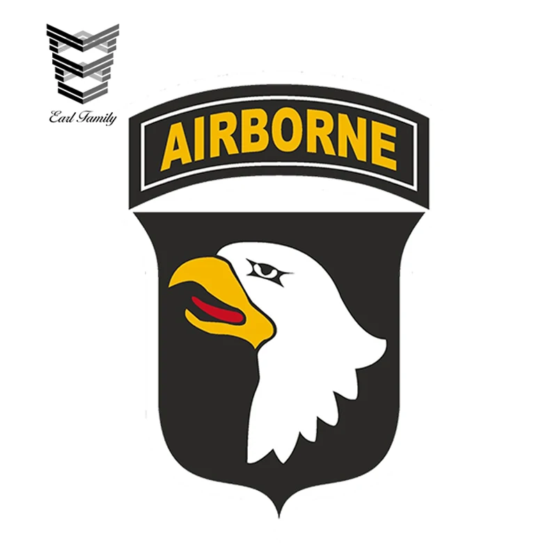 

EARLFAMILY 10cm X 7.5cm for AIRBORNE Vinyl Decal Funny Car Sticker Waterproof DIY Assessoires Auto Motor Decoration Graphics