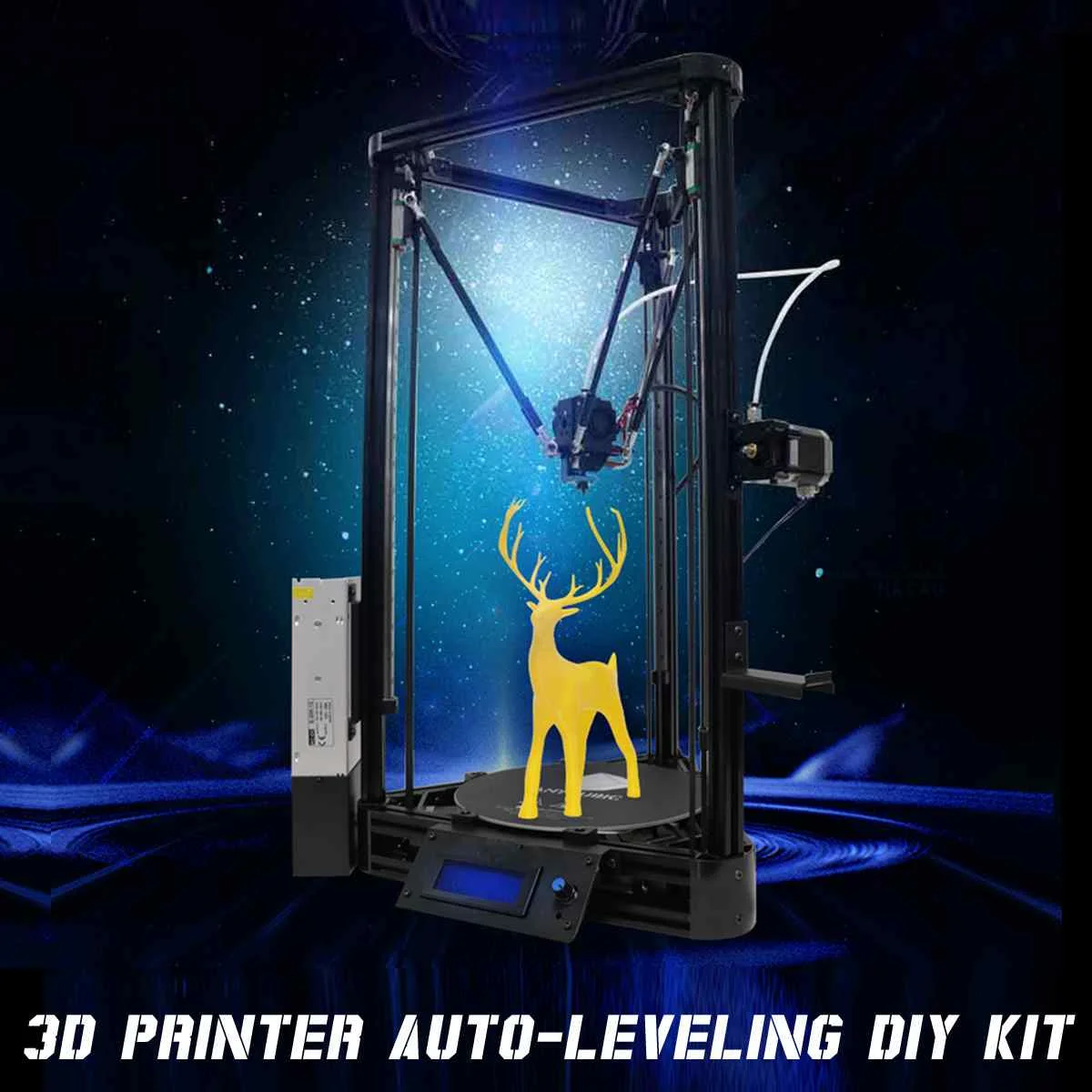 

2019 New Arrival 3D Printer Pulley 180*300mm DIY FDM Auto-Leveling High Power 3D Drucker Printer DIY Kit