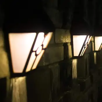 

LED Solar Power Lights garden Wall Light sensor plug in sconce auto turn on Outdoor Waterproof Energy Saving Street Yard Path