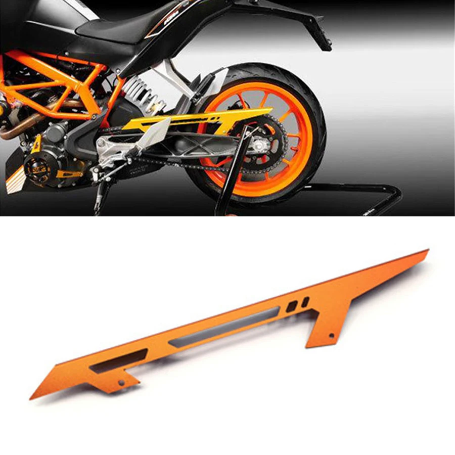 

Motorcyle Chain Protector Guard Cover Orange For KTM DUKE 390 2013-2017 DUKE 125 2011-17 DUKE 200 2012-17