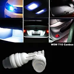 2 шт. Automobils W5W T10 Canbus салона лампочки 12 V светодиодный 3SMD светодиодный Парковка лампы тормоз с клиновым разжимом лампа для чтения лампы