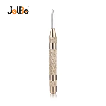 

JelBo Gold Spring Loaded Automatic Center Pin Punch Auto Marking Starting Holes Power Tools Automatic Center Punch Drill Bit