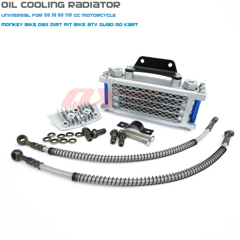 High Qualtiy Oil Cooling Cooler Radiator For 50cc 70cc 90cc 110cc Dirt Bike Pit Bike monkey bike DAX pocket bike ATV motorcycle