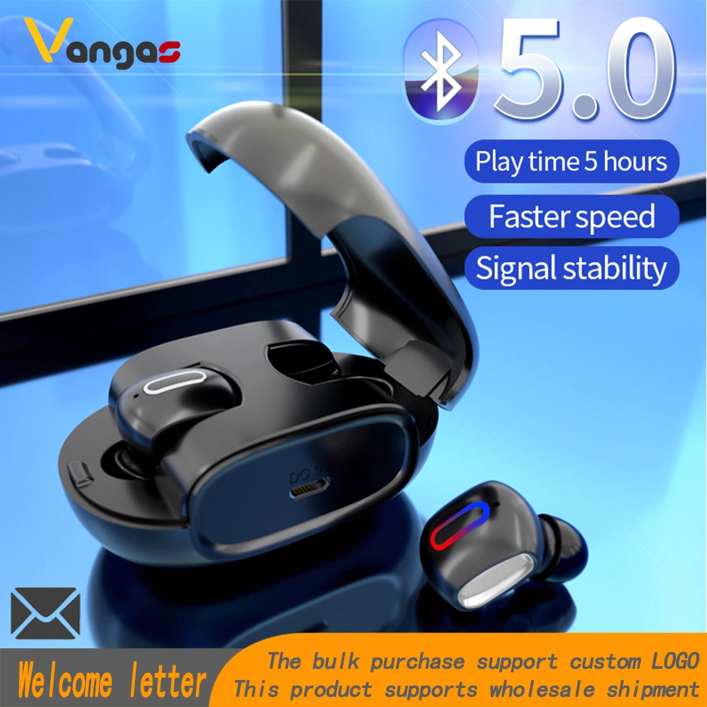 Vangas G2 Bluetooth 5.0 TWS Wireless Earpiece Touch Control Hands Free In Ear Head Set For All Smart Phone | Электроника