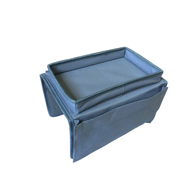 

Foldable Sofa Chair Arm Rest 6 Pocket Organiser Couch Table Organizer Storage Tray Remote Control Household Goods Storage Bag