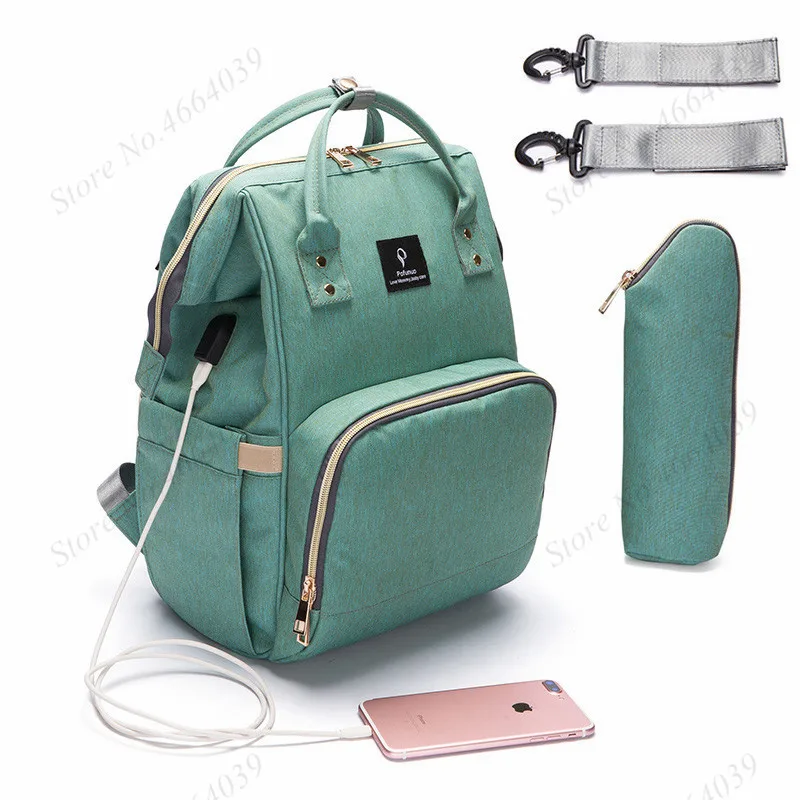 

Baby Diaper Bag With Usb Interface Large Capacity Nappy Bag Kits Mummy Maternity Travel Backpack Nursing Handbag For Baby Care