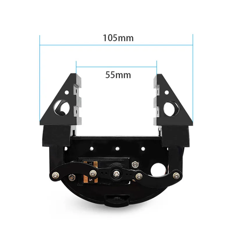 ZL-TECH ABS RC Robot Arm Gripper Clamp With Digital Servo for Robot Spare Part DIY Accessories ZL-TECH ABS RC Robot Arm Gripper Clamp With Digital Servo for Robot Spare Part DIY Accessories