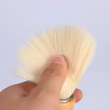 1 шт кисти для макияжа Для мужчин пены жесткий волос нейлона помазок лицо, борода щетка для лица с деревянной ручкой салон Уход Инструмент