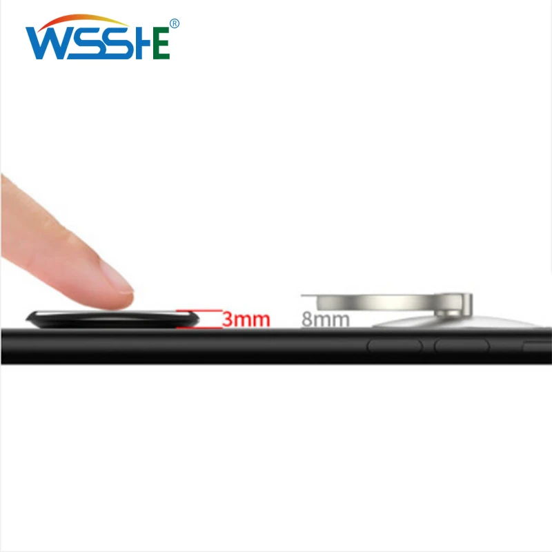 Ultra-thin Finger Ring Holder for Samsung S9 360 Degree Mount Holder Stand Mobile Phone Finger Stand for IPhone X 8 7 6 Tablet