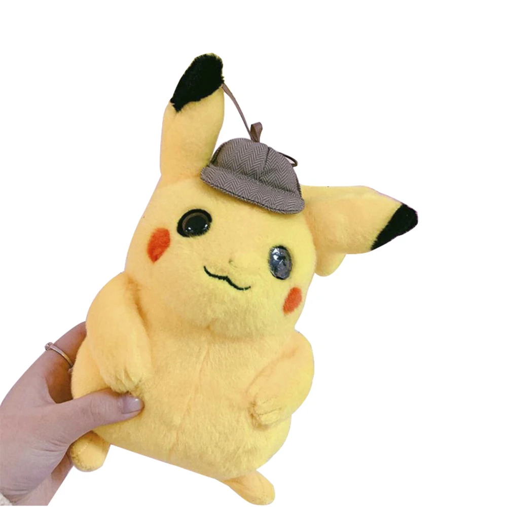 

21 Cm And 21 Cm Animation Film Detective Pikachu New Arrival Cute Plush Toys Pikachu Doll Plush Toys For Children Gift
