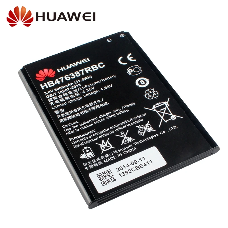 Сменный аккумулятор huawei HB476387RBC для huawei Honor 3X Pro B199 G750 подлинный аккумулятор для телефона 3000 мАч