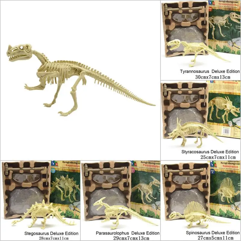 

Dinosaur Fossil Archaeological Excavation Toy Terracotta Gemstone Children Educational Toy DIY Assembled Simulated Skeleton