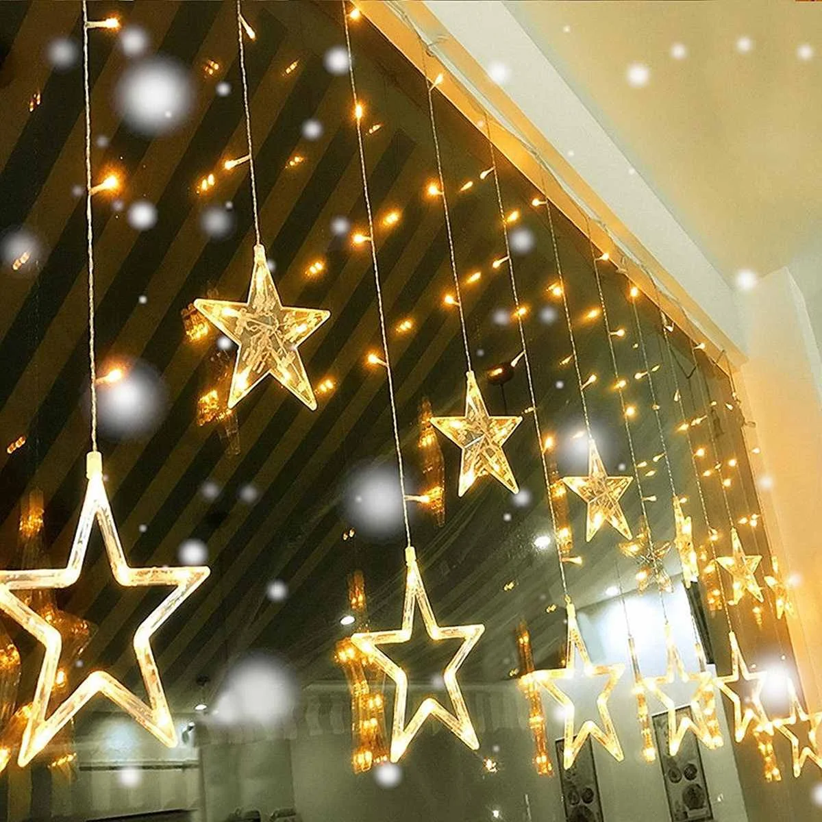 

Star String Lights 2.5M 220V EU Plug 110V US Plug 138Led Star String Lights Christmas Wedding Party Home Decoration LED Strip