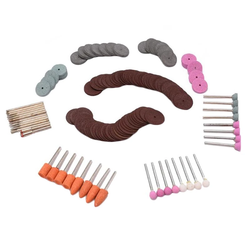 

134Pcs/Set Abrasive Stone Metal Electric Grinder Accessories Polishing Grinding Head Wheel Tool Grinding Burr Wheel Rotary Too