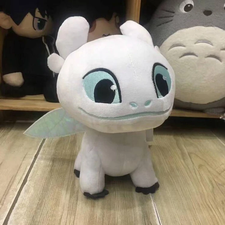 

Plush Toys Toothless Light Fury Dragon Toys How to Train Your Dragon 3 Black Toothless Dragon Light Fury White Dragon Soft Toys