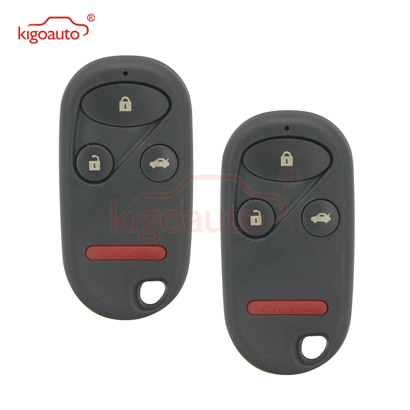 Kigoauto 2Pcs 4 Button 315Mhz for Honda Accord 1998 1999 2000 2001 2002 KOBUTAH2T Remote Car Key Fob yiqixin 315mhz keyless entry transmitter remote control key car for honda accord 1998 2002 acura tl 2000 2001 kobutah2t auto fob