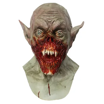 

2019 Hot Selling Adult Halloween Latex Devil Ghost Vampire Bloodsucker Mask Props Full Head Mask