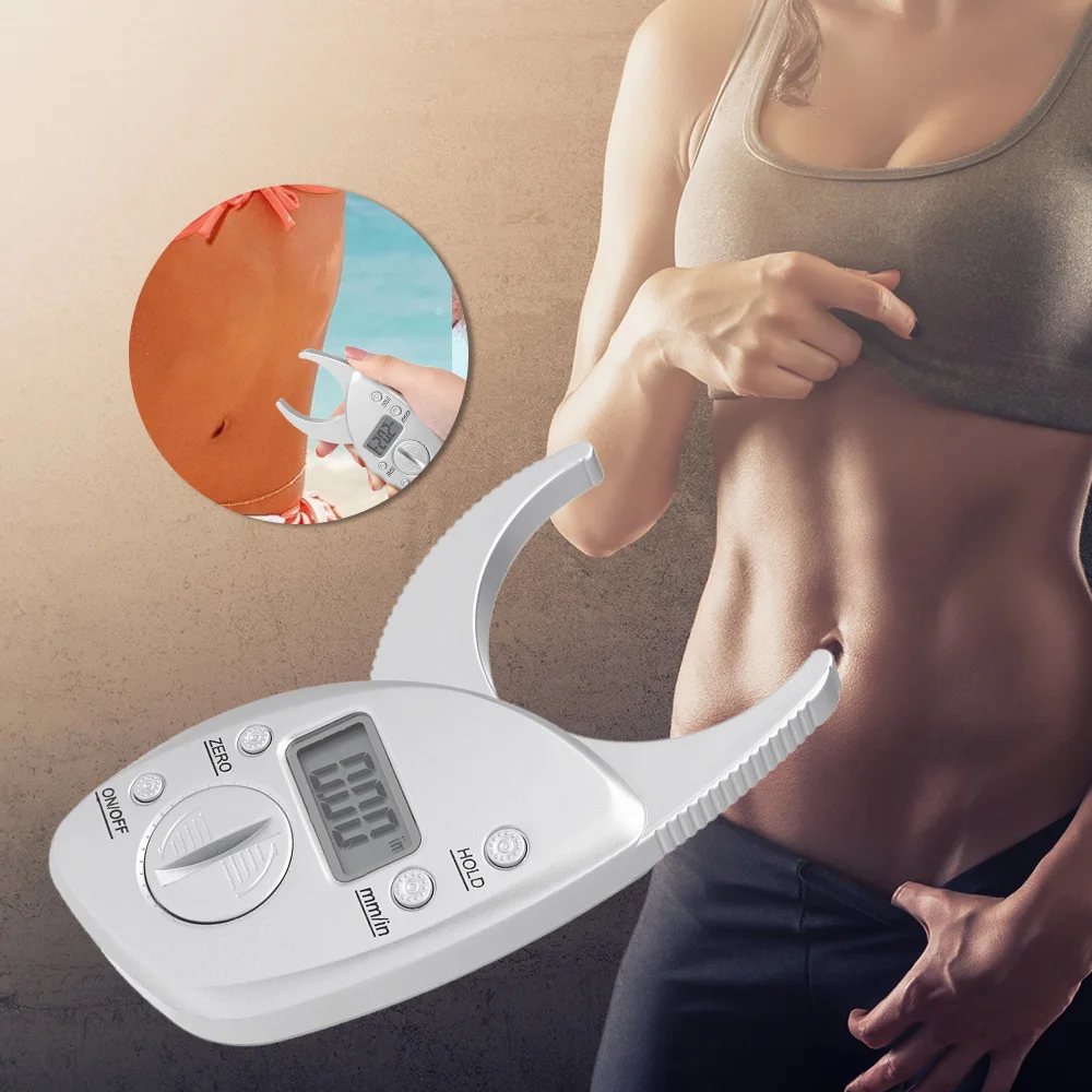 

Digital Body Fat Caliper Skinfold Caliper LCD Display Skin Muscle Tester Analyzer Electronic Fat Measure