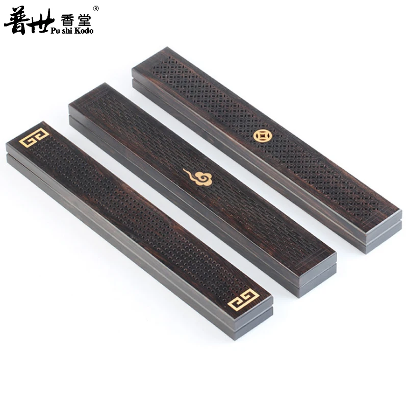 Деревянная палка из эбенового дерева коробка для сжигания ладана zen joss-stick черный