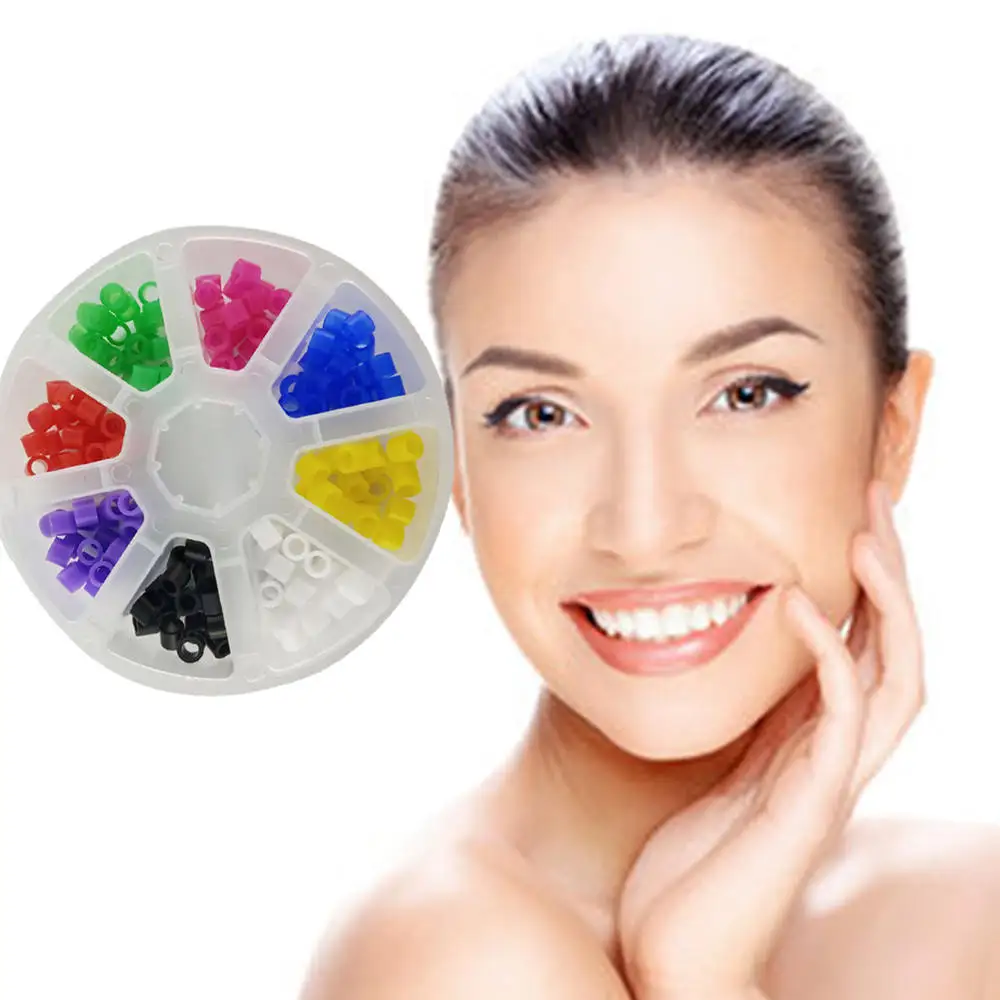 

160PCS/box Multi-Color Circle Silicone Dental Instrument Color Code Rings Autoclavable Disinfection Orthodontic Beauty Tooth