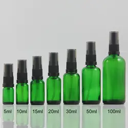 Оптовая продажа пустой зеленый распылитель 15 мл e жидкие бутылки с пластик насос