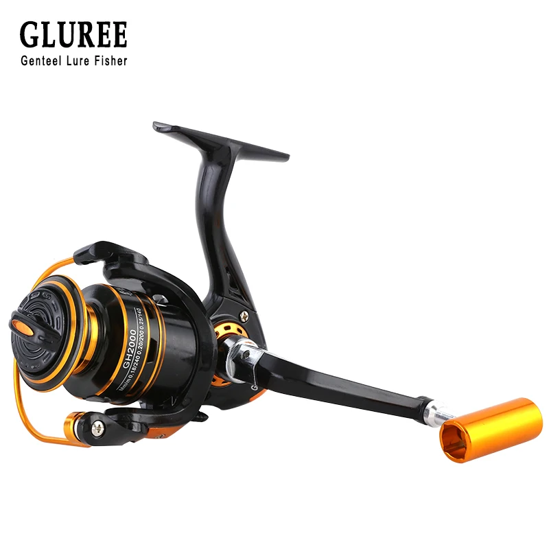 GLUREE Fishing Spinning Reel GH1000~GH6000 Carp Fishing Reel Metal Line Cup Left/Right Handle Fresh/Saltwater Tools 13BB 5.2:1