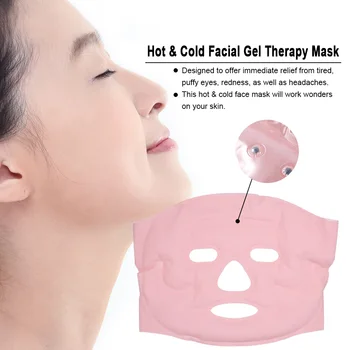 

Hot & Cold Face Gel Mask Facial Therapy Microwavable Freezable Reusable Relief Swollen Face Puffy Eyes Headaches Migraines