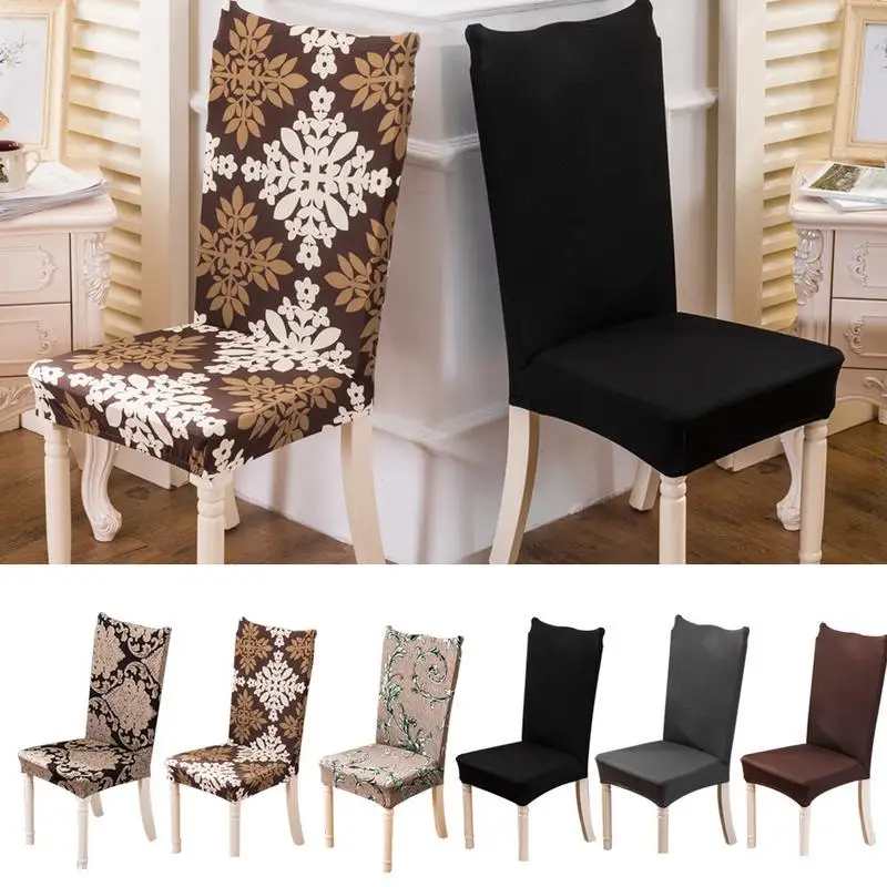 

Elastic Cotton Connected Chair Cover Stool Slipcovers Seat Case For Hotel Restaurant Dining Wedding Banquet Chairs Protector