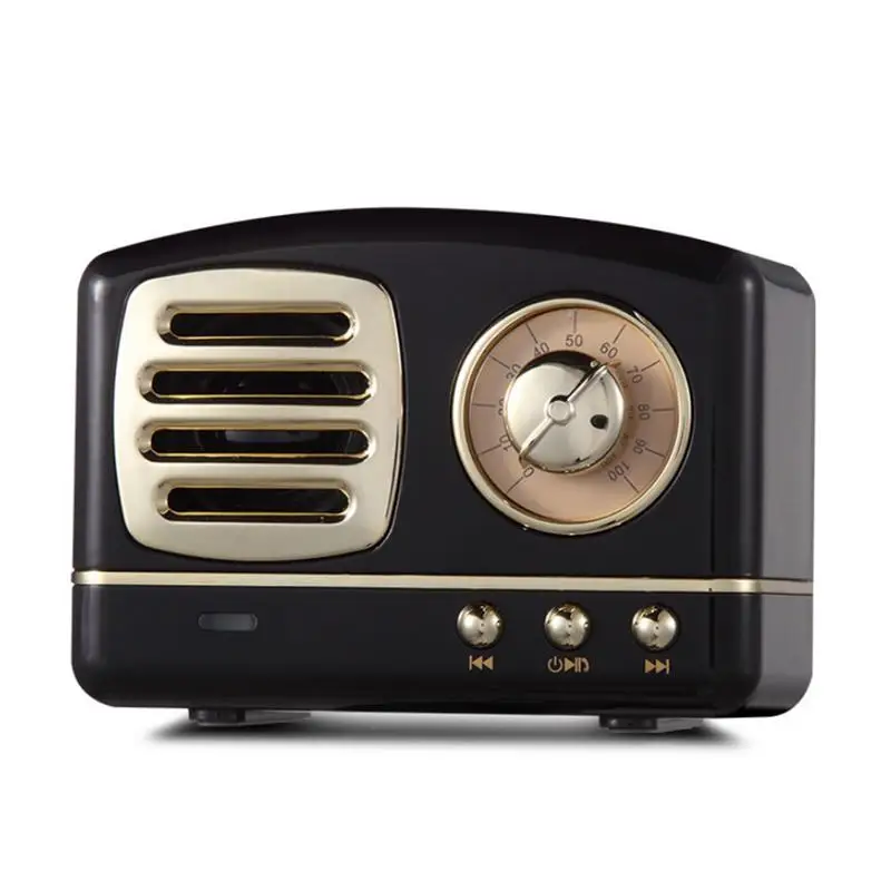 

Portable Speaker Wireless Bluetooth Mini Player Innovative Radio Retro Stereo Hd Clear Sounds Surrounding Music Outing Devices