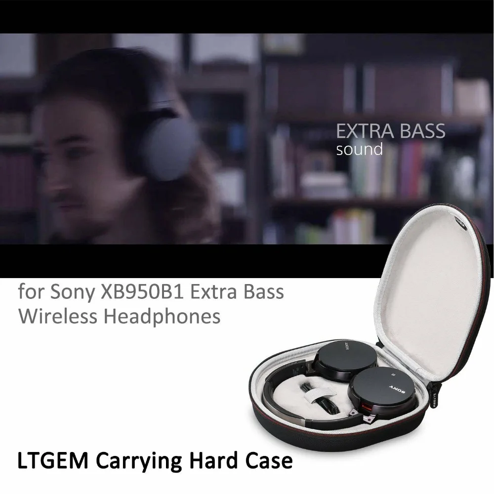 Жесткий чехол LTGEM из ЭВА для Sony XB950B1 беспроводные наушники с дополнительными