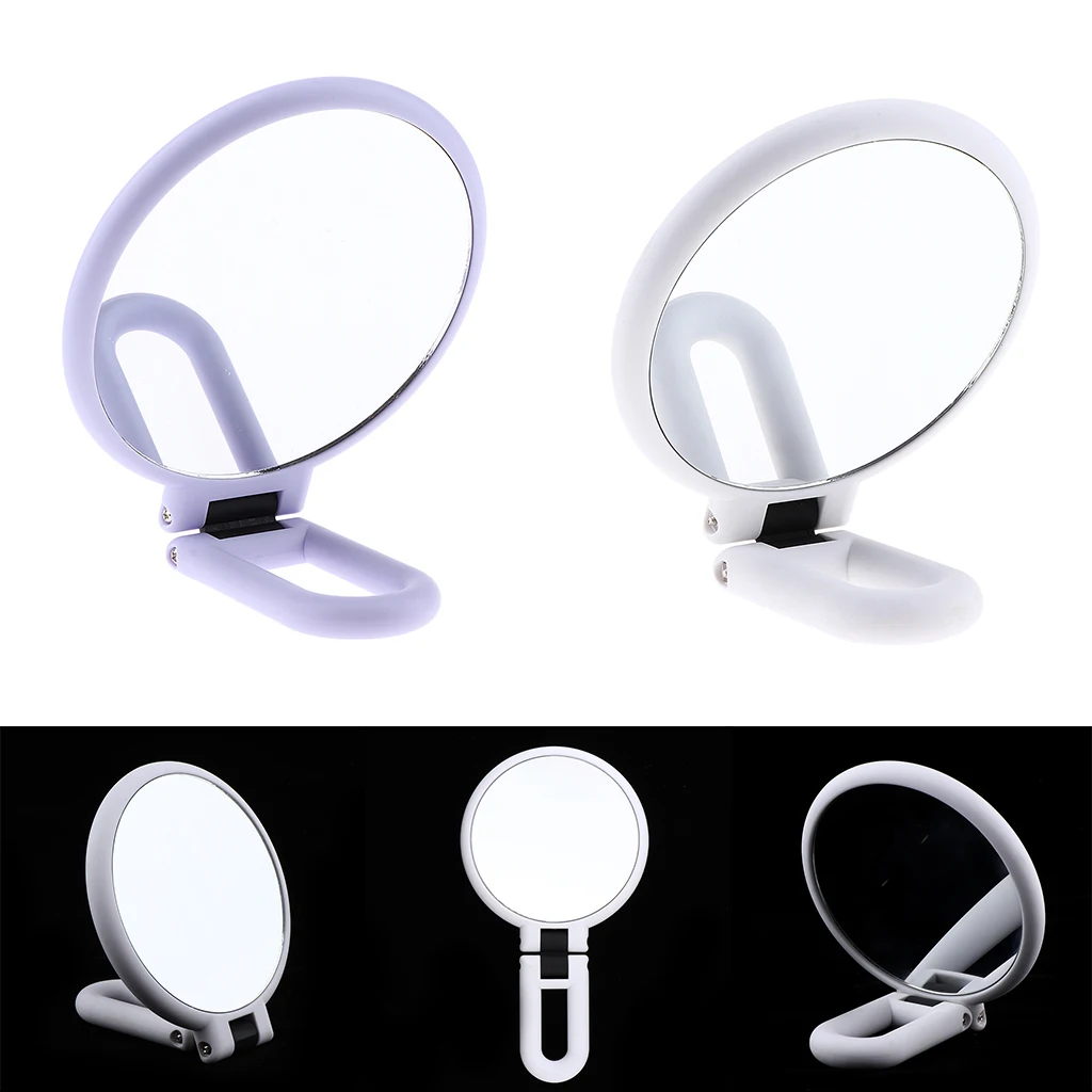 

2Pcs Double-Sided Foldable HD Beauty Cosmetic Makeup Beauty Mirrors, 5 & 15X Magnifying Mirror & Normal Mirror w/ Hanger Hole