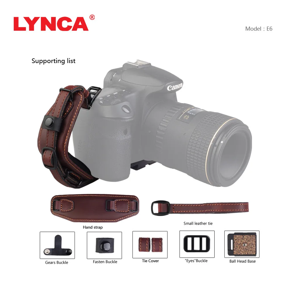Ремешок для переноски камеры LYNCA из натуральной кожи