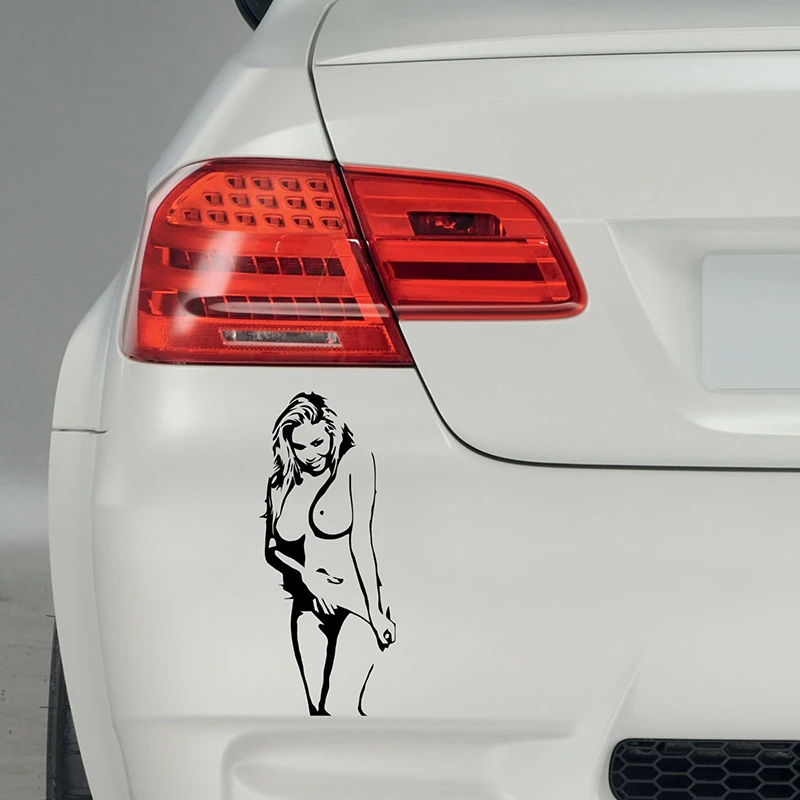 Сексуальная девушка силуэт виниловая наклейка окно автомобиля ноутбук ПК задняя наклейка на окно автомобиля