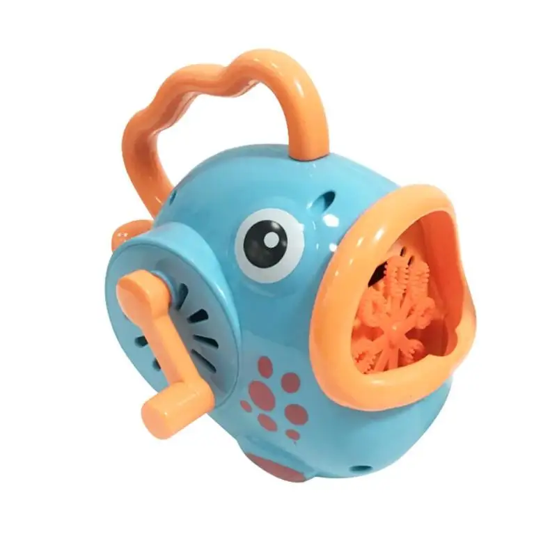 Мультяшная Милая рыбка автоматическая машина крабов ручной вентилятор производитель для детей для улицы ванна для купания мыльная машина водяная игрушка