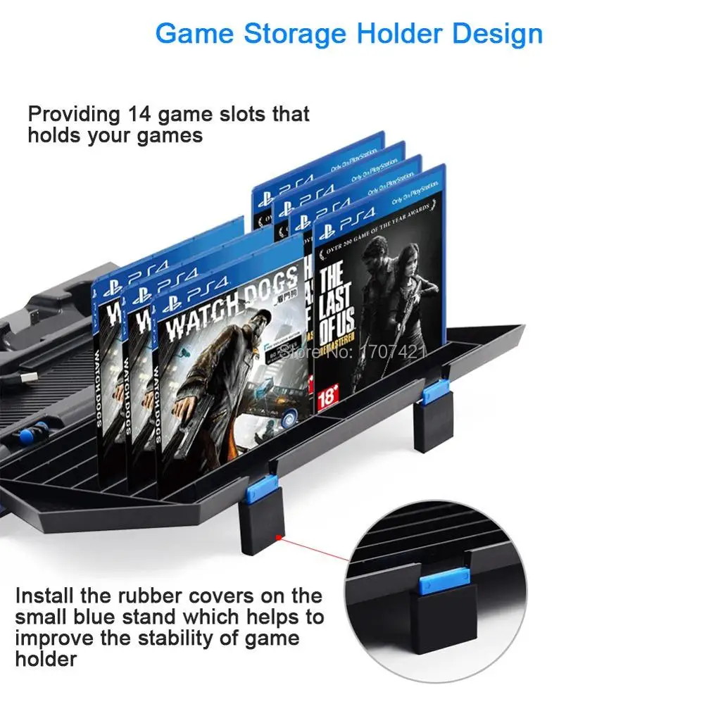 PS4 PS4 Slim PS4 Pro двойной контроллер зарядное устройство консоль вертикальная охлаждающая подставка зарядная станция Док-станция для SONY Playstation 4