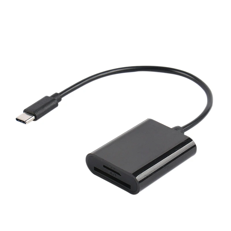 USB Type C кардридер 3 0 2 в 1 работа SD/Micro SD/TF карта для MacBook Galaxy S9 S8 N|Картридеры| |