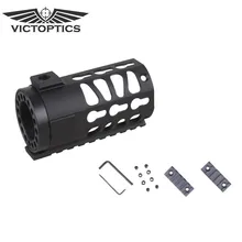 Victoptics KeyMod свободном 4 дюйма Rail Системы AR пистолет Free Float Handguard соответствовать реальной. 223 5,56 мм M4
