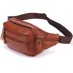 2019 модная мужская сумка из натуральной кожи для телефона, мужская кожаная сумка-мессенджер, поясная сумка для путешествий