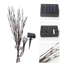 Солнечные светодиодный свет лужайки красочные дерева веточку ветвь лист свет для наружной сад Decro