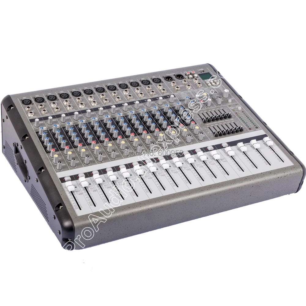 

Pro 8 Channel 4000W High Power Amplifier Mixing Console Mixer USB Two in one function MICWL PRM0860 Drive dual 15 inch Speaker
