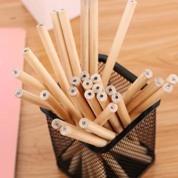 

10pcs/ lot Eco-friendly Natural Wood Pencil HB Blank Hexagonal Non-toxic Standard Pencil Cute Stationery Office School Supplies