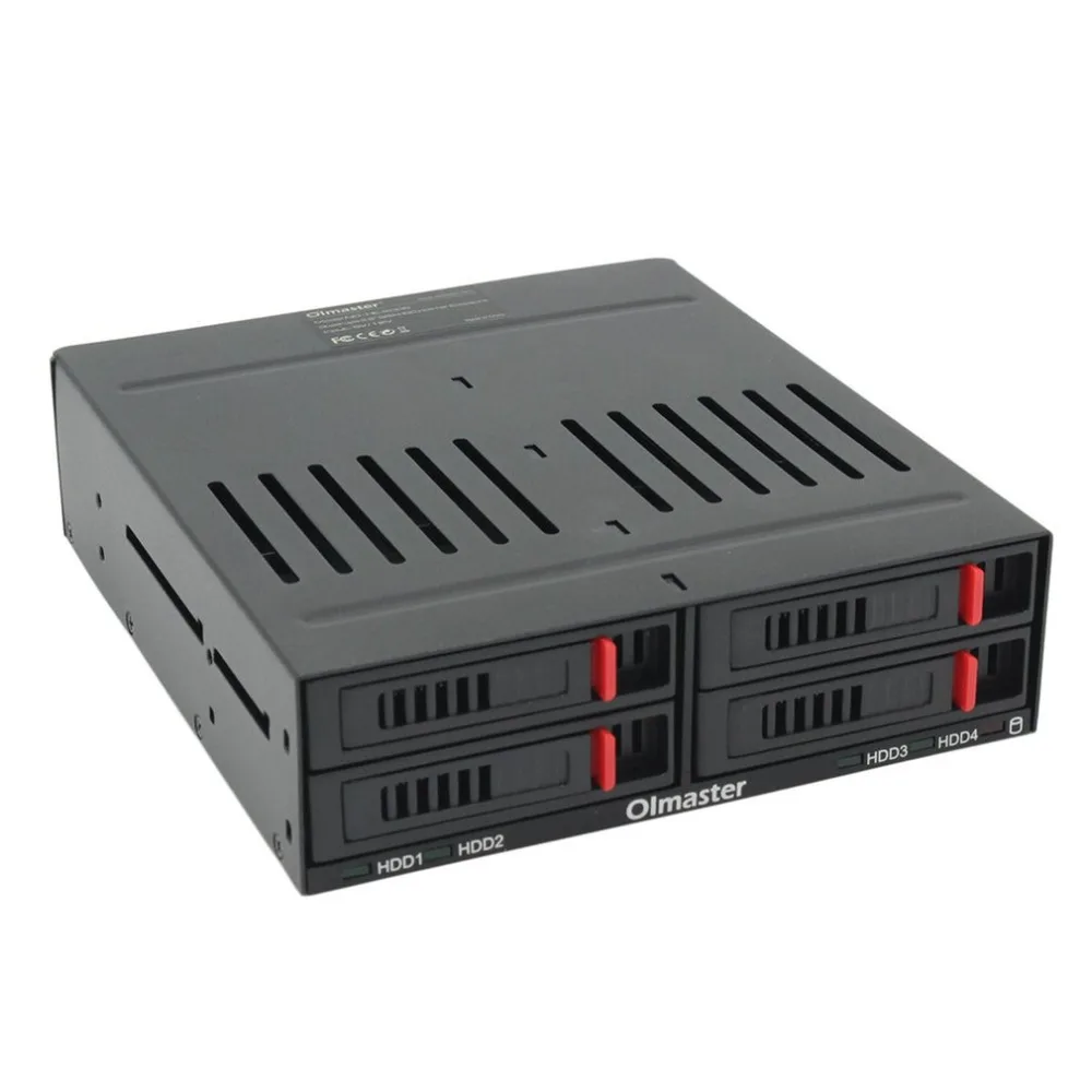 Pаспродажа Oimaster He 2006 4 слота Sata внутренняя стойка 2,5 дюймов Чехол для жесткого диска внутренняя Мобильная стойка со светодиодным индикатором встроенны...